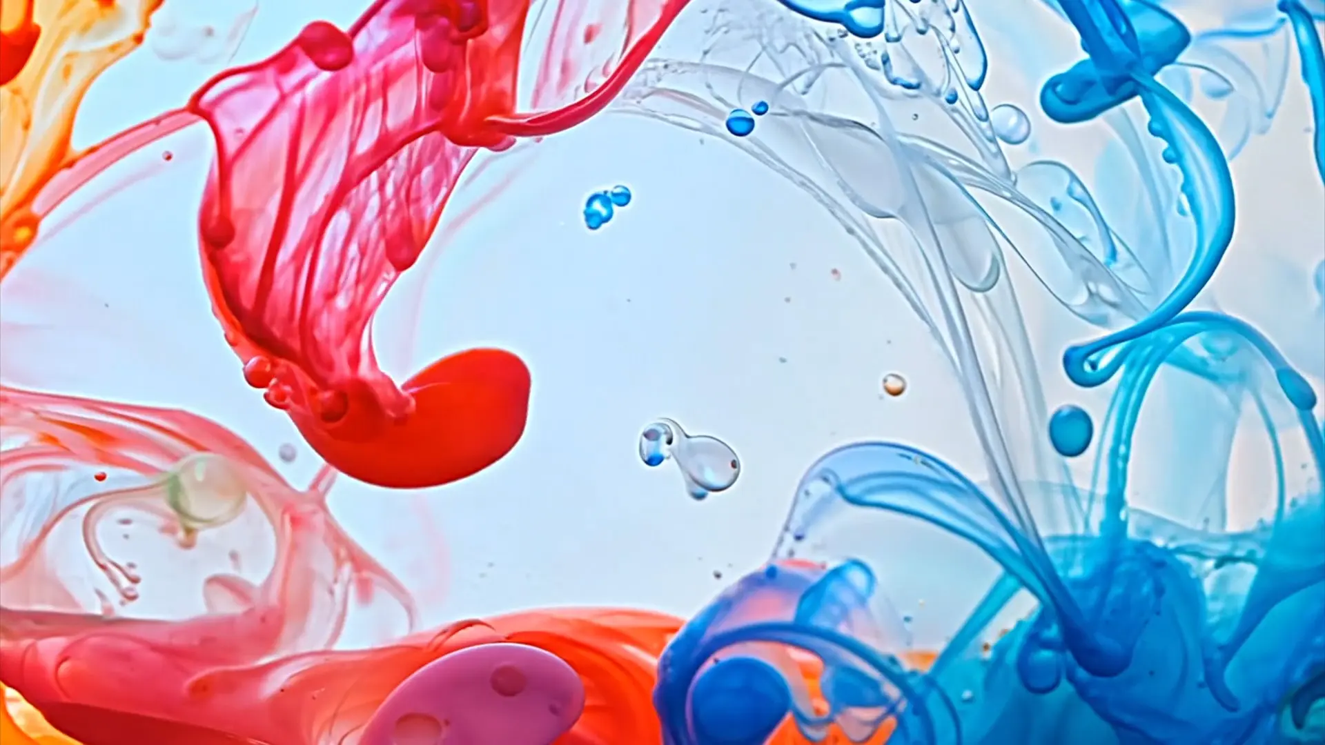 Colorful Ink Explosion Background for Title Animation